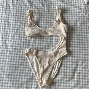 STRAWBERRY MILK MOB One piece cutout swimsuit